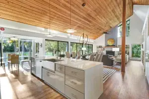 Grand ceilings in living room